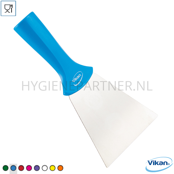 VK251012-30 Vikan 40113 schraper voor steel montage RVS blad 100 mm blauw